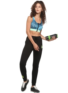 Black Sweatpants With Neon Green 19 Print Elastic Waist Drawstring Casual Joggers Autumn Wear - Product Image 5