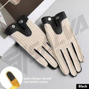 Premium Quality Goat Skin Leather Driving <b>Gloves</b>-Winter Fashion Custom Logo Comfortable & Breathable Unisex Car <b>Gloves</b> - Product Image 4