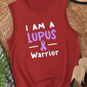 Diseño de cinta de conciencia Warrior Lupus Chaleco casual para mujer - Product Image 2