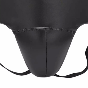 High Quality Genuine Leather PU Custom Made Lightweight Breathable Anti-Sweat Groin Guard OEM Service 100% Leather - Product Image 3