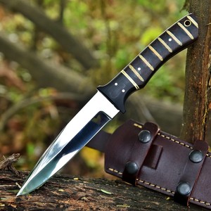 Couteaux tactiques de survie pour la chasse et le camping, en acier au carbone de haute qualité, directement de l'usine UA Supplies, ultra-affûtés, manche en G10 Micarta, OEM - Product Image 1