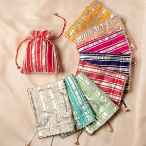 Pochette traditionnelle indienne pour femmes, multicolores, idéale pour offrir en mariage, pour le Ramadan, les fêtes indiennes et les cadeaux de l'Aïd. - Product Image 6