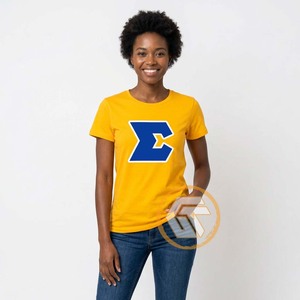 เสื้อยืดลำลองสำหรับผู้หญิง GREEK TREASURES Sigma Gamma Rho Sorority สำหรับฤดูร้อน เป็นมิตรกับสิ่งแวดล้อม ระบายอากาศได้ดี ป้องกันรังสียูวี แห้งเร็ว ผ้าฝ้าย 100% ขายส่ง - Product Image 2