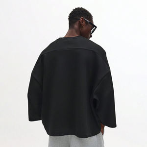 Sudadera de Hombre Oversize Estilo Nuevo 2026, Hombros Caídos, Alta Calidad, Tejido Grueso, Sudadera Redonda para Hombre - Product Image 2