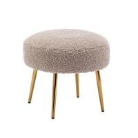 Poufs pouf en métal de Style traditionnel repose-pieds en velours tabouret repose-pieds pour la décoration intérieure bureau pour l'école pour le salon