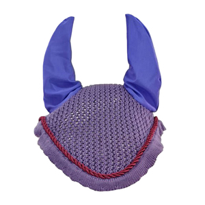 Wholesale Mesh Horse <b>Ear</b> <b>Protector</b> Customized Horse <b>Ear</b> Bonnet Set with Customized Logo Net Hat with Blue <b>Ears</b> and Red - Product Image 3