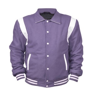 Chaqueta Varsity Rosa para Hombre, Estilo Preppy, Cuello Camisero, Corte Regular, Cierre de Botón, Material de Poliéster, Ropa de Otoño 2027 - Product Image 5