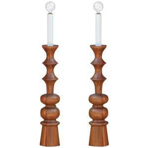 New Decorative Wooden Candlestick Holder Tapered Shape Natural Color Home Decoration Lighting <b>Candle</b> <b>Taper</b> On Sale - Product Image 6