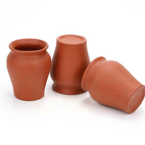 Juego de 3 accesorios de cerámica Kulhad para bar, clásicos y reutilizables para uso doméstico. - Product Image 1