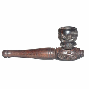 Nouvelle pipe à fumer en bois faite à la main, vintage, écologique, forme personnalisée, courbée - Product Image 1