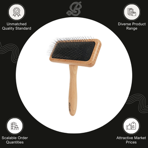 Spazzola Sofure in Legno di Faggio di Origine Spagnola di Alta Qualità, Ampiamente Utilizzata, Misura M per la Cura Quotidiana di Cani e Gatti - Product Image 3