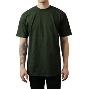 Camiseta de Cuello Redondo para Hombre, 100% Algodón, 240 g/m², Talla Grande, Corte Holgado, Hombros Caídos, Diseño Personalizado, Calidad de Lujo - Product Image 1