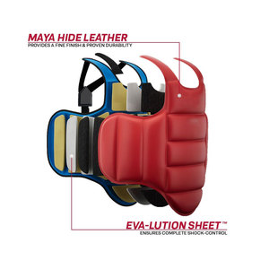 High Quality Leather Full Coverage Chest Guard with Strong Stitching for Boxing Training Custom Design & Long-Term Use - Product Image 6