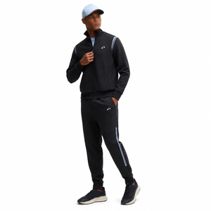 Ensemble de survêtements deux pièces pour hommes avec capuche, rayures contrastées, style athlétique, design personnalisé, collection 2026, vente chaude, finitions personnalisées - Product Image 1