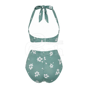 Conjunto de Bikini de Dos Piezas para Mujer, Traje de Baño Premium con Estampado Personalizado, Tela Elástica, Colección de Verano para Vacaciones en la Playa - Product Image 3