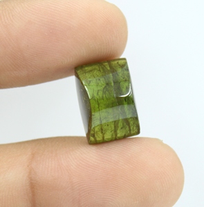 Pierre précieuse tourmaline verte naturelle, taille ovale, pierre non montée pour la création de bijoux, prix de gros pour pierre de tourmaline non montée - Product Image 1