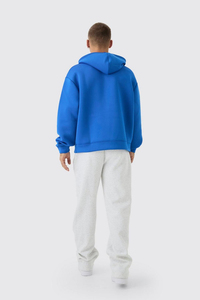 Premium Quality Oversized Double Layer Hoodie Unisex 100% Cotton Sports Casual Puff Print Drop Shoulder Low MOQ Hoodies - Product Image 2