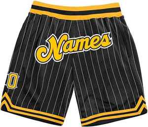Shorts de basketball pour hommes en tissu satiné respirant personnalisé avec logo frontal et design par sublimation, service OEM pour adultes - Product Image 3