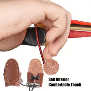 Protector de Pulgar Ajustable de Cuero para Tiro con Arco, para Arco Recurvo, Arco Largo y Arco Tradicional, para Jugadores de Arquería al Aire Libre - Product Image 2