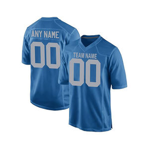 Camiseta de Fútbol Americano Morada para Hombre, Cuello en V, Manga Corta, Impresión Personalizada con Nombre del Equipo, Poliéster que Absorbe la Humedad, Corte Regular - Product Image 2
