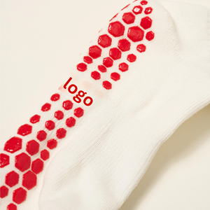 Calcetines Antideslizantes con Logotipo Personalizado, Corazones Rojos y Puño con Volantes para Uso Casual, Calcetines de Algodón hasta el Tobillo para Verano - Product Image 3