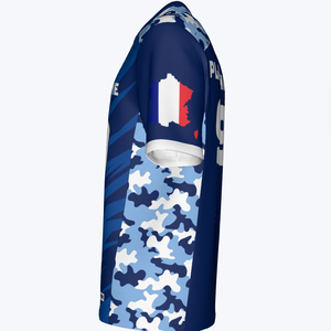 Camiseta de Fútbol Americano Navideña Personalizada con Cuello en V, Manga Corta, Impresión Digital, Transpirable, de Malla de Poliéster Ajustada - Product Image 5