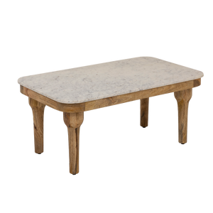 Table basse Vandana Elara Astra en marbre et bois d'acacia - Product Image 2