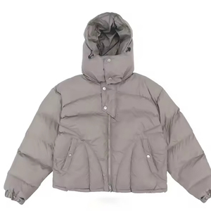 2026 Fashion Functional Design Winter <b>Light</b> Down Outdoor Men Bubble Hooded Warm Thickened Solid Color Loose Casual <b>Puffer</b> <b>Jacket</b> - Product Image 1