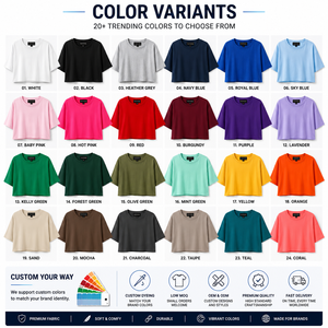 Sophisticated Eco-Friendly 100% Cotton Slim Fit Breathable <b>Crop</b> <b>Top</b> T-Shirts Fashion-Forward Women Exquisite Range Elevate Your - Product Image 4