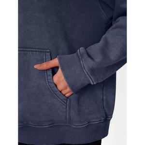 Sweat à capuche pour femme de haute qualité 100% coton, logo personnalisé, sweat à capuche surdimensionné avec coupe ample, taille XXS, vêtements décontractés - Product Image 4