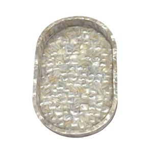 Bandeja de Nácar Real con Diseño de Hoja, Bandeja de Conchas Marinas para Servir, Bandeja de Almacenamiento para Bufés, Fiestas y Uso Diario - Product Image 2