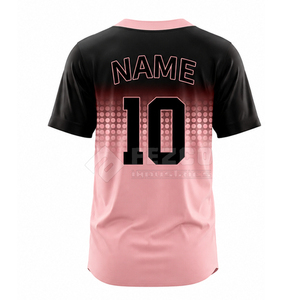 เสื้อเบสบอลทีมฝึกซ้อมแบบพิมพ์ลายระบายอากาศได้ดี คุณภาพสูง ผลิตจากโพลีเอสเตอร์ 100% มีไซส์พลัสไซส์ให้เลือก ราคาประหยัด - Product Image 3
