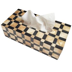 กล่องใส่กระดาษเช็ดปากแบบศิลปะทำจากเรซิ่นแบบไม่เหมือนใครสำหรับตกแต่งบ้านโรงแรมร้านอาหารรถงานฝีมือของขวัญ - Product Image 4