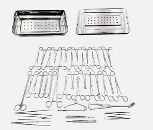 Kit d'instruments chirurgicaux pour appendicectomie et hernie, qualité allemande supérieure, 40 pièces, avec boîte de stérilisation, en acier inoxydable, Zelmi Surgical - Product Image 3