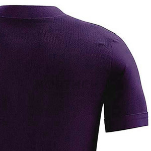 Créez votre propre logo - T-shirt de sport pour homme, coupe classique, couleur unie, polyester/coton, séchage rapide et écologique - Product Image 5