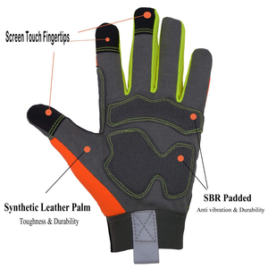 Gants de sauvetage robustes conçus pour les pompiers et les équipes d'intervention avec des couches résistantes à la chaleur et une structure de protection renforcée - Product Image 6