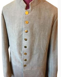 Abrigo de gala confederado para hombre, de botonadura sencilla, uniforme histórico, gris, reproducción americana - Product Image 2
