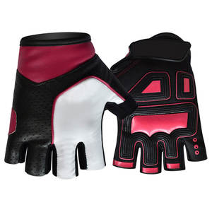Guantes de Levantamiento de Pesas Unisex de Medio Dedo, de Cuero Transpirable, con Logotipo Personalizado, para Deportes - Product Image 2