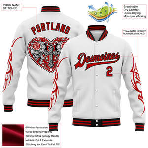 Custom Pink Varsity <b>Jacket</b> <b>Men</b> Plus Size Preppy Style Heat Transfer Printing <b>Letter</b> Pattern Turn-down Collar Regular Sleeve - Product Image 2
