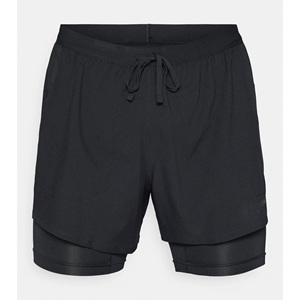 Men's Solid Black Drawstring Shorts <b>Mid</b> Waist Quick Dry Pockets Casual Sport Wear - Product Image 4