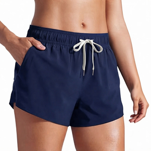 <b>Custom</b> 2-in-1 Gym Shorts Deportivos Mujer Casual Mid Drawstring Breathable Quick Dry Workout Running Tennis <b>Boxer</b> Shorts Summer - Product Image 2