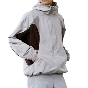 Veste coupe-vent unisexe streetwear personnalisée à capuche, légère, imperméable et coupe-vent, veste d'entraînement en plein air pour homme - Product Image 4