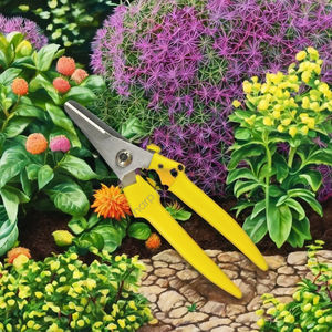 Industrial OEM Stainless Steel Smooth <b>Edge</b> Multi-Purpose DIY Garden Trimming Scissors with Plastic Handle Black 7.5 Inch - Product Image 1