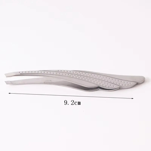 Pinzas Profesionales de Acero Inoxidable con Punta Inclinada para Cejas, Pinzas de Precisión para Depilación de Cejas, Herramienta de Maquillaje para Salón de Belleza - Product Image 6