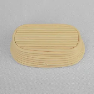 Cesta de fermentación de ratán premium hecha a mano para masa de pan de masa madre, con forro de algodón, para panadería artesanal - Product Image 5