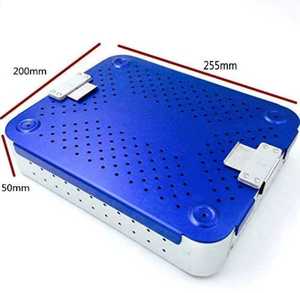 High Quality Aluminium Alloy Sterilization Tray Case 255mm Ophthalmic Orthopaedic <b>Instrument</b> Set Pentax Sterilized container CE - Product Image 2