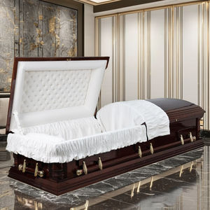 Ataúdes de Madera Dura de Alta Calidad Estilo Norteamericano, Urnas Funerarias al por Mayor, Fabricante de Ataúdes, Exportación Internacional - Product Image 6