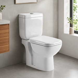 Marvel Modern Ceramic Two Piece Toilet Dual Flush Siphon Jet Soft Close Seat Floor Mounted Easy Clean Bathroom Hotel Gym School - Product Image 4