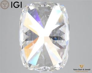 เพชรทรงคุชชั่น สี F ความสะอาด VS2 น้ำหนัก 5.01 กะรัต เพชร CVD ผลิตในห้องปฏิบัติการ พร้อมใบรับรอง IGI สำหรับการออกแบบเครื่องประดับแฟนซี - Product Image 5