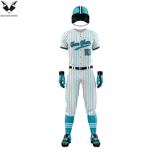 Customized Color Stripe Button Style New Arrival Comfortable Best Supplier Eco Friendly Fabric Adult Team Wear <b>Baseball</b> Uniform - Product Image 2